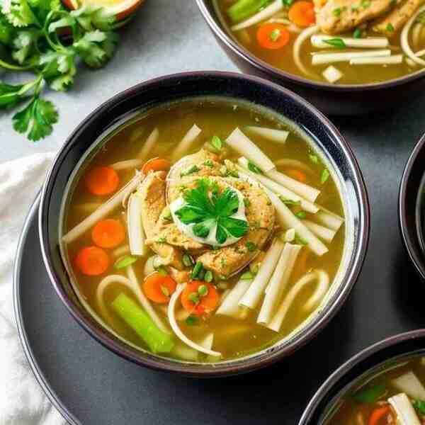 Куриный суп по мотивам Чахохбили